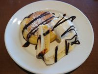 おかわり自由パンケーキセット＠グラッチェガーデンズ バナナ＆チョコレート