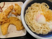 釜玉（得）、かしわ天、かぼちゃ天、鶏天