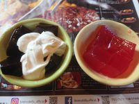 ブロンコビリー 町田多摩境店 コーヒーゼリー イチゴゼリー 真っ赤ないちごのプルプルゼリー