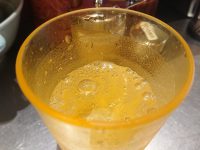 とんこつラーメン 藤参 炭酸水