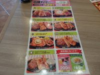 日替り 土曜日 ハンバーグ チキン 塩ダレ ポーク ミニサラダ セット ステーキのどん 日替りメニュー