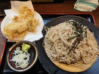 ざるそば屋＠東京都港区 冷ざるそば 肉天三昧