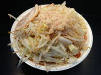 暴豚製麺所＠大つけ麺博 美味しいラーメン集まりすぎ祭（東京都新宿区） しょう油ラーメン 野菜増し SNS映え画像