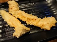 天ぷら さいとう 末広町店＠東京都千代田区 毎月10日は天ぷらの日 エリンギ・鶏のせせり