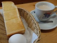 ミルクコーヒー・選べるモーニング＠珈琲所 コメダ珈琲店 ミルクコーヒー 定番ゆで玉子