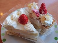 不二家レストラン 狭山根岸店＠埼玉県狭山市 不二家ケーキバイキング 苺のショートケーキ 苺のミルフィーユ