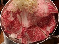 コンロ家 神田店＠東京都千代田区 霜降り和牛鍋