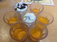 焼肉きんぐ 八王子松木店＠東京都八王子市 バニラソフト チョコバニラソフト 季節のフルーツゼリー