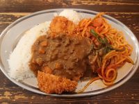 昭和洋食 開陽亭＠品達品川（東京都港区） かつトルコライス（大）