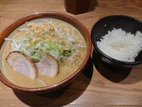 花木流味噌ラーメン＠東京都八王子市 味噌らーめん＆ライス（少なめ）