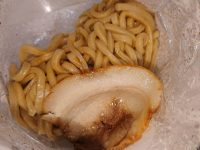 中華蕎麦 とみ田 つけめん セブンイレブン 麺袋開け