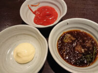 3種の唐揚げ食べ放題＆ハイボール飲み放題 白木屋 八王子北口駅前店＠東京都八王子市 トッピング おろしポン酢 マヨネーズ ケチャップ