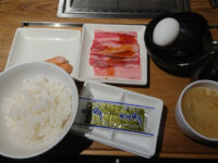 焼肉ライク 新橋本店@東京都港区 朝焼肉セット(生玉子ver)