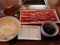 焼肉ライク 八王子楢原店@東京都八王子市 バラカルビ(200g)のミニカレーセット