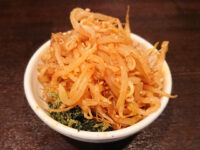 麺屋 悟空＠東京都八王子市 辛もやし ホーレン草ゴマ和え