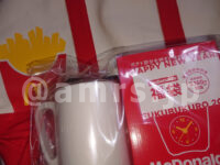 ギガビッグマック・マクドナルドの福袋2021＠マクドナルド トートバッグ スクエアポーチ 赤色 マグカップ ポテトクロック