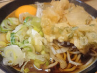 六文そば 金杉橋店@東京都港区 特別サービス 天玉そば 天ぷら 玉子入り そば ネギ ざく切り