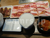 焼肉ライク 八王子楢原店＠東京都八王子市 メガハラパウンダーセット （ガリバタ塩ハラミ＆バラカルビ＆イベリコ豚）