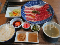 プレミアムカルビ 立川店＠東京都立川市 炙り牛すき焼き＆焼きしゃぶランチ