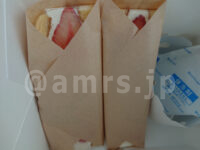 ファクトリーカフェ カフェエミタス@神奈川県厚木市 こだわり苺のフルーツサンド・彩りフルーツミックスサンド