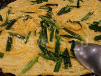 筑前屋 大門店＠東京都港区 大判 ニラ玉焼 アップ