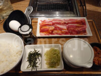 焼肉ライク 新橋本店＠東京都港区 バラカルビセット（100g） 焼き肉専用！TKGトッピング