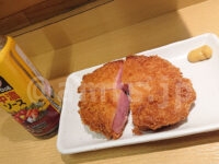 立呑み 神田屋 神田駅前店@東京都千代田区 せんべろセット 厚切りハムカツ