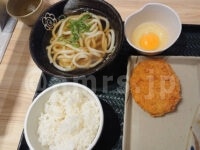 たまごかけごはんセット、北海道男爵のコロッケ＠はなまるうどん