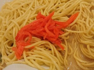 俺の豚骨 御茶ノ水店＠東京都千代田区 ラーメン 紅生姜