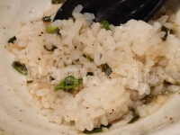 麺屋こころ 立川店＠ラーメンスクエア（東京都立川市） 塩混ぜそば 追いライス