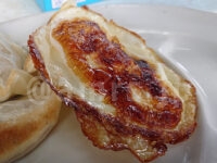 長浜らーめん 八王子バイパス店@東京都八王子市 お得セット 半ライス 半餃子 目玉焼き ターンオーバー