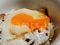 札幌みその アクアシティお台場店＠東京ラーメン国技館 舞（東京都港区） 手稲ライス 黄身割り