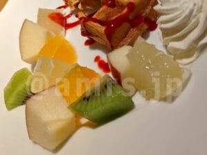 京橋千疋屋 東京駅一番街店＠東京都千代田区 ワッフルセット フルーツ