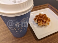 GODIVA cafe Tokyo＠東京都千代田区 モーニング セット ワッフル1個＆ドリンクMサイズ