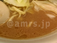 ラーメン 堀田家＠東京都千代田区  朝ラーメン・キャベツ味玉入り スープ