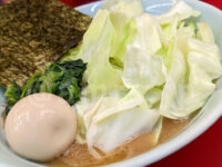 ラーメン 堀田家＠東京都千代田区  朝ラーメン・キャベツ味玉入り  キャベたま