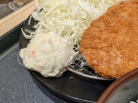 ロースかつ定食・トッピングポテト＠松のや ロースカツ定食+トッピングポテト Tポテト トッピングポテト