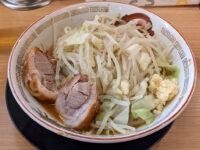 豚山  東京ラーメン横丁店＠東京ラーメン横丁（東京都中央区） ミニラーメン ニンニク少し