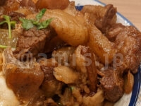 肉めし岡もと 新橋店＠東京都港区 肉玉めし 肉塊 肉盛