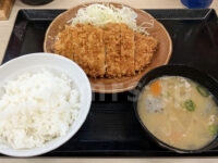朝ロースカツ定食＠かつや 朝ロースカツ定食