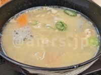 朝ロースカツ定食＠かつや  豚汁（小）