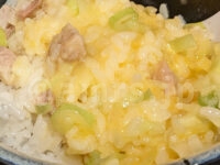 孫鈴舎＠東京都千代田区 朝らーめん 鶏油たまごかけごはん 混ぜる