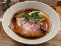 銀座らぁ麺 しら石＠東京都中央区 醤油らぁ麺