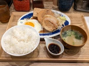 肉めし岡もと 新橋店 東京都港区 チャーシューエッグ定食