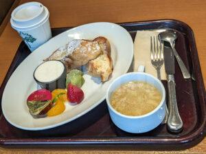 cafe terrasse verte （カフェ・テラス ヴェルト） 三鷹店 東京都武蔵野市 フレンチトースト スープセット