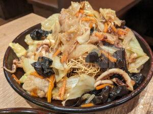 リーマン酒場ちばチャン 新橋店 東京都港区 ちばチャン名物 バカ盛りコース バカあんかけかた焼きそば