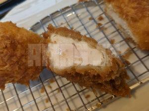 かつ庵 八王子楢原店 東京都八王子市 かつ庵の朝ごはん ささみかつ朝食 麦飯少なめ とん汁 ほうれん草のおひたし ささみかつ