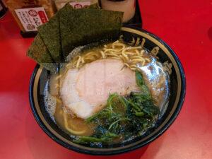 横濱家系ラーメン 川島家 東京都渋谷区 ラーメン 並 ライス 麺カタめ アブラオオめ