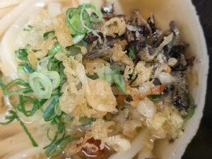 いぶきうどん 吉祥寺店 東京都武蔵野市 とり天ちくわ天かけ フリートッピング ネギ 揚げ玉 おろしショウガ いぶきうどん名物 揚げいりこ フリートッピング in かけうどん