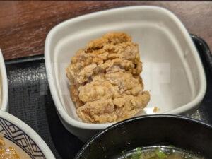 ねぎだく牛丼 並盛 玉子 から揚げセット 吉野家 牛丼ツユダク から揚げ